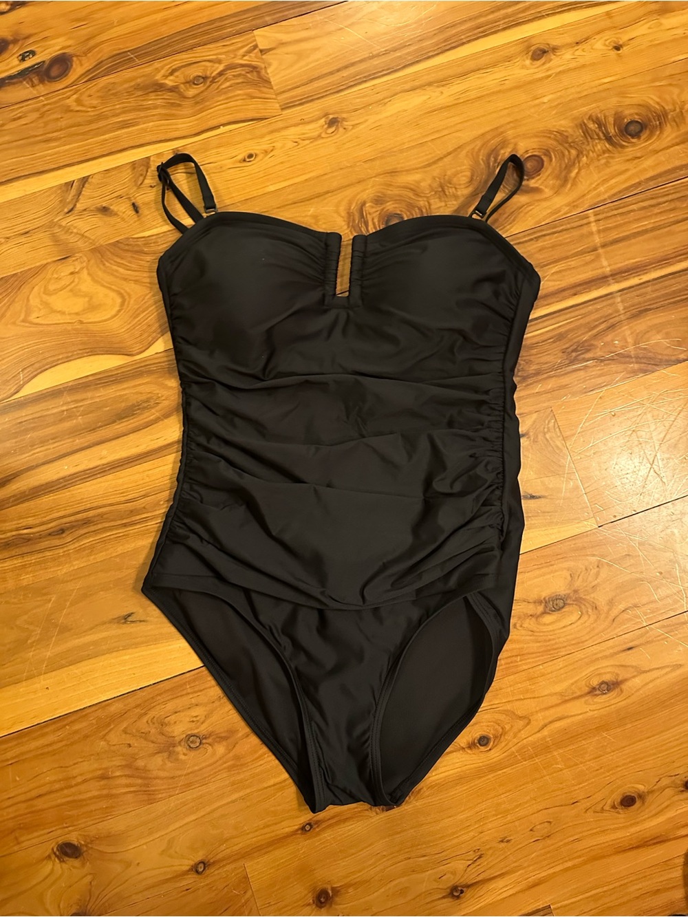 DKNY Black One-Piece Swimsuit